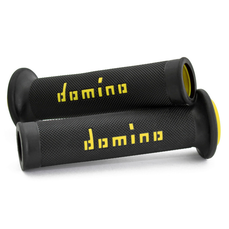 Puños racing 126mm negro/amarillo A01041C4740