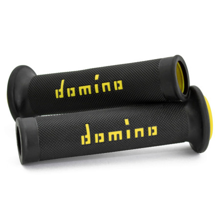 Puños racing 126mm negro/amarillo A01041C4740