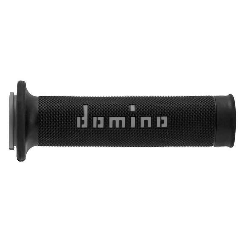 Puños racing DOMINO 126mm negro/gris A01041C5240