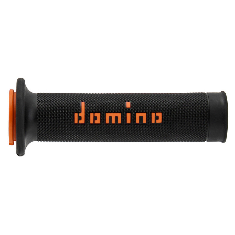Puños racing 126mm negro/naranja A01041C4540