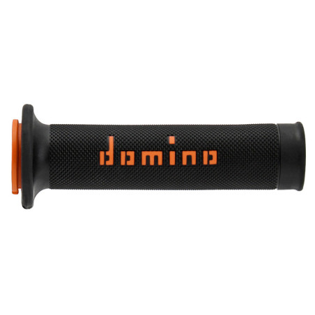 Puños racing 126mm negro/naranja A01041C4540
