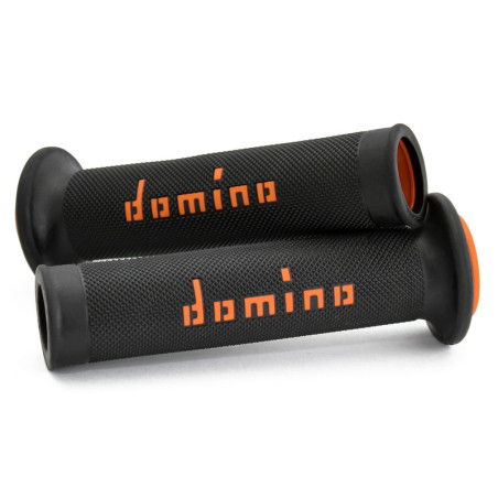 Puños racing 126mm negro/naranja A01041C4540