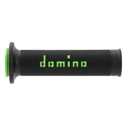 Puños racing 126mm negro/verde A01041C4440