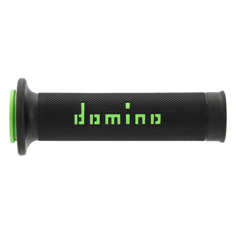 Puños racing 126mm negro/verde A01041C4440