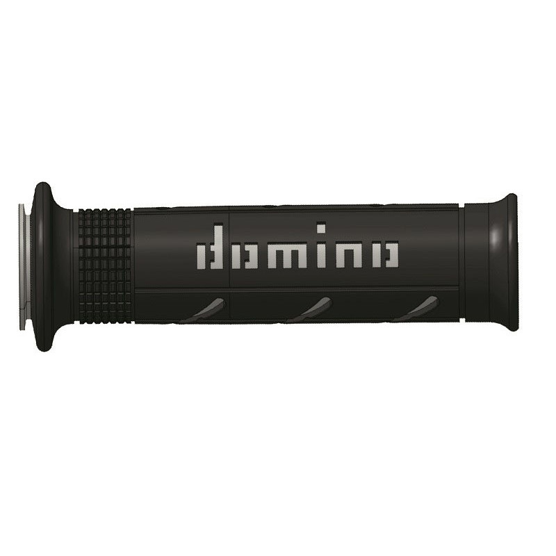 Puños racing DOMINO super soft 126mm negro/gris A25041C5240