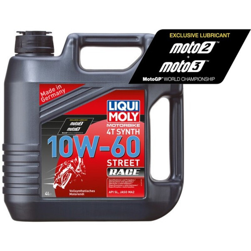 Aceite de motor LIQUI MOLY Sintético 4T 10W-60 Street Race - Garrafa 4L