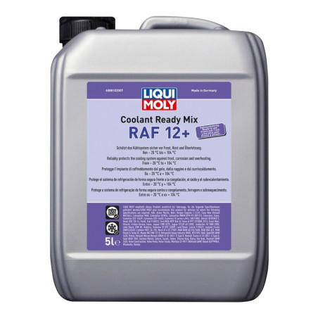Líquido refrigerante anticongelante rojo LIQUI MOLY Coolant Ready Mix RAF 12+ - Garrafa 5L