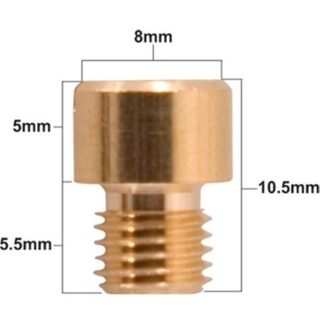 Chiclé de alta Prox 75 para Mikuni VM11/22 SERIES