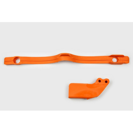 Guiacadenas + patín UFO KTM naranja KT04004-127