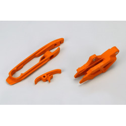 Guiacadenas + patín UFO KTM naranja KT04030-127