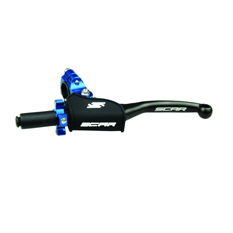 Maneta SCAR plegable + soporte universal, ajuste color azul