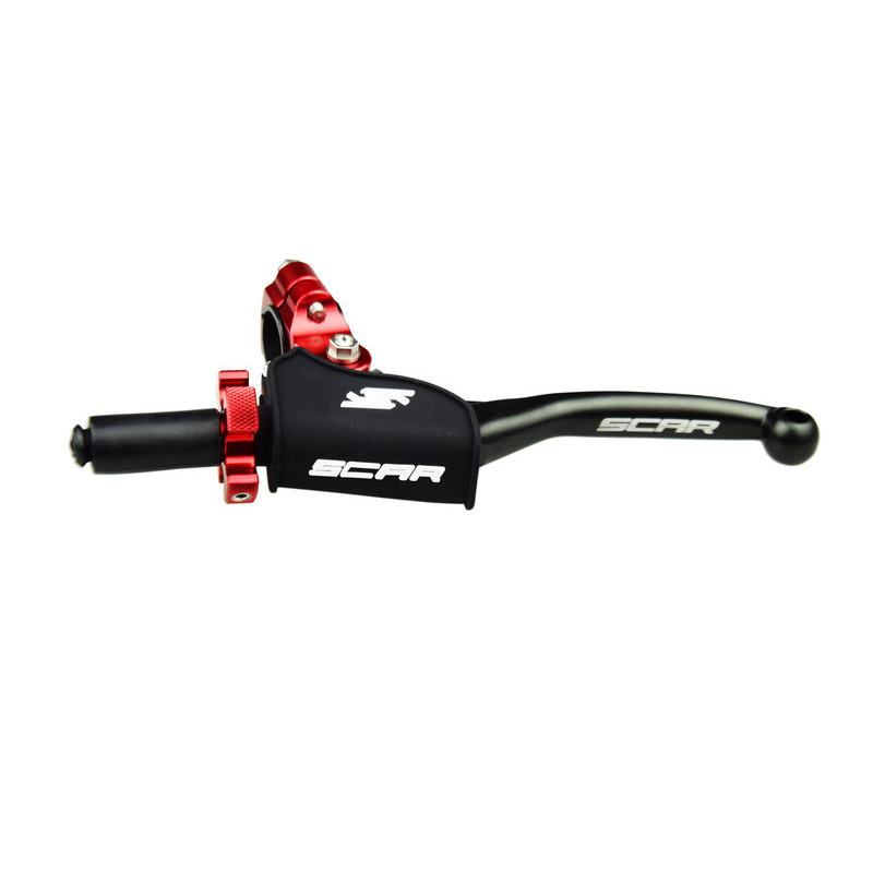 Maneta SCAR plegable + soporte universal, ajuste color rojo