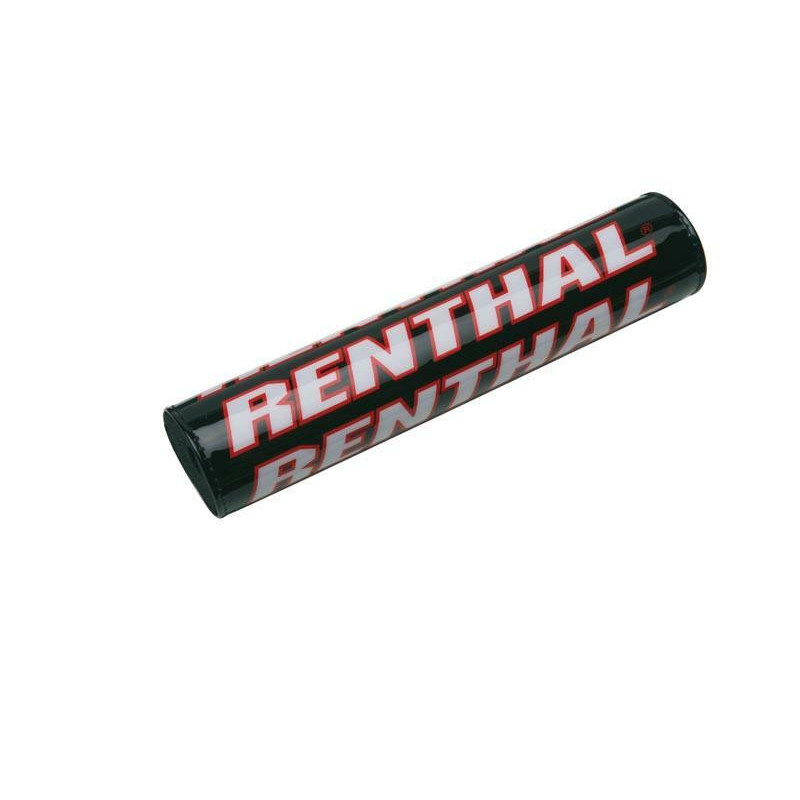 Protector/Morcilla barra superior de manillar Renthal negro/rojo 240mm P261