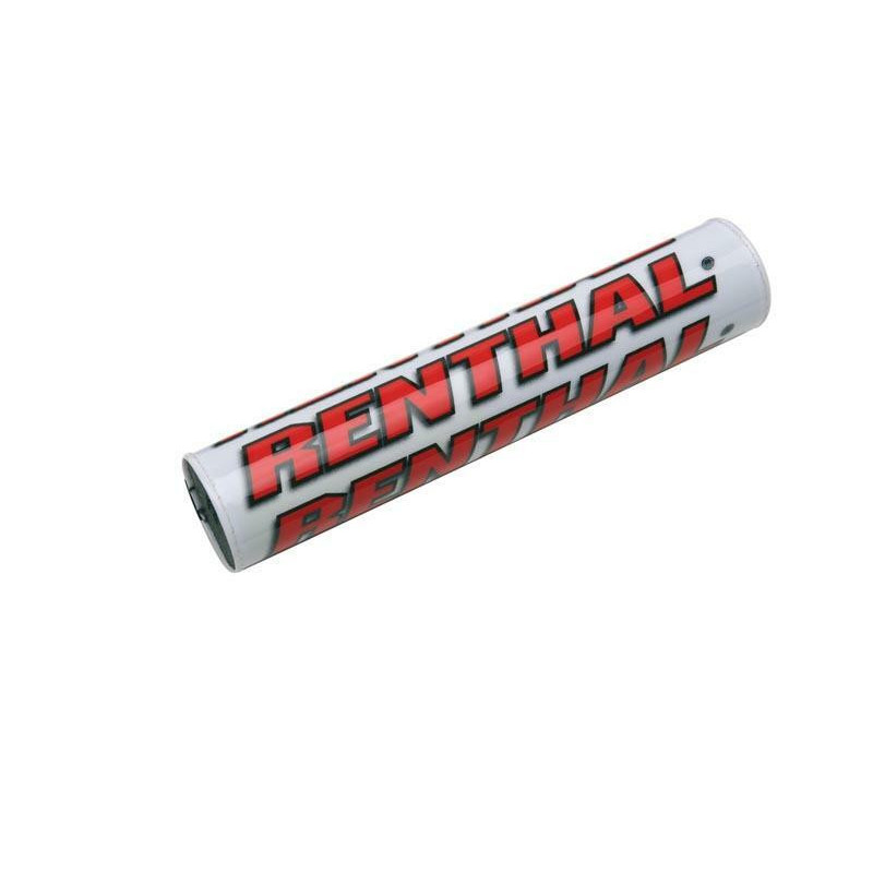 Protector/Morcilla barra superior de manillar Renthal blanco/rojo P263
