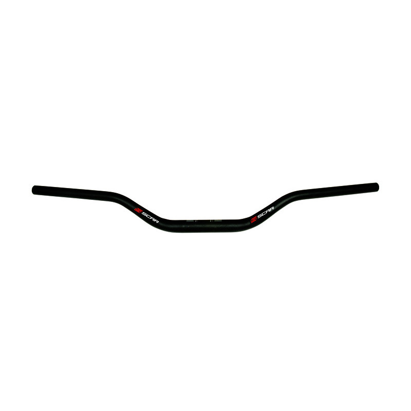 Manillar SCAR O² RC Ø28,6mm -Negro / Protector amarillo