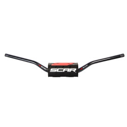 Manillar SCAR O² RC Ø28,6mm -Negro / Protector negro