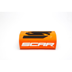 Protector/morcilla de manillar SCAR 3D (para manillar sin barra) - Naranja flúor 2
