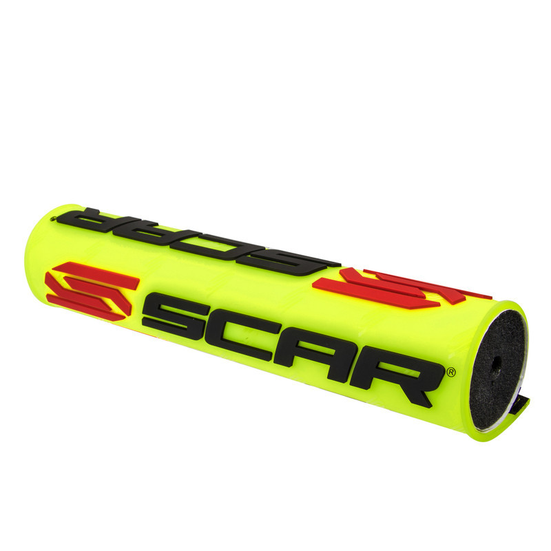 Protector/morcilla de manillar SCAR 3D (para manillar con barra) - Amarillo flúor