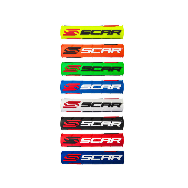 Protector/morcilla de manillar SCAR 3D (para manillar con barra) - Amarillo flúor