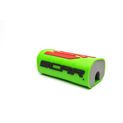 Protector/morcilla de manillar SCAR 3D (para manillar sin barra) - Verde flúor