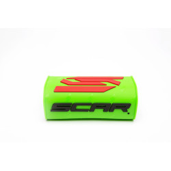Protector/morcilla de manillar SCAR 3D (para manillar sin barra) - Verde flúor 2