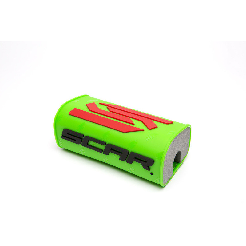 Protector/morcilla de manillar SCAR 3D (para manillar sin barra) - Verde flúor