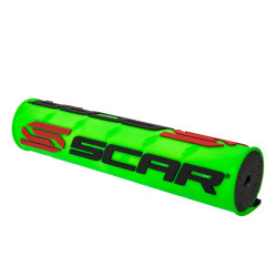Protector/morcilla de manillar SCAR 3D (para manillar con barra) - Verde flúor
