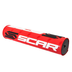 Protector/morcilla de manillar SCAR 3D (para manillar con barra) - Rojo