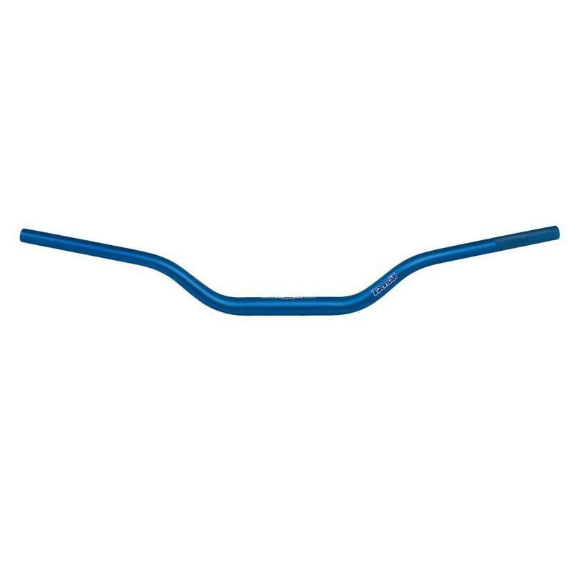 Manillar Renthal Fatbar Carmichael azul con protector negro 604-01-BU