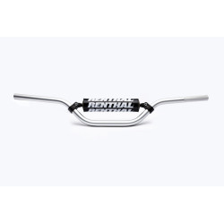 Manillar RENTHA Pit Bike +100cc plata con protector negro 611-01-SI-03-219