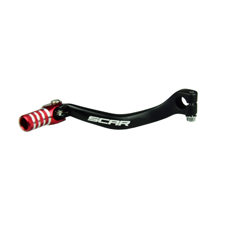 Pedal de cambio SCAR - Negro / Puntera roja