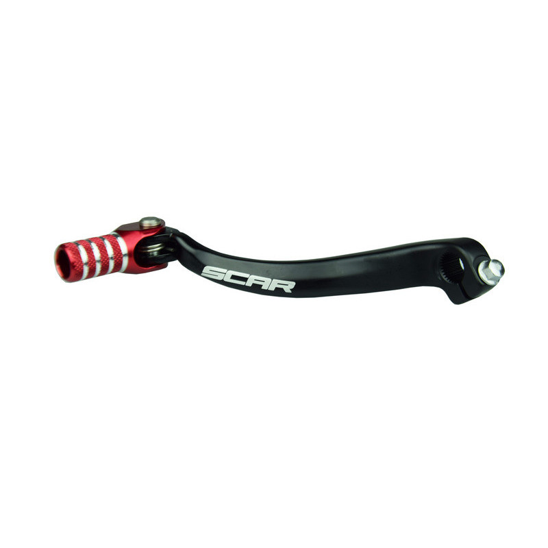 Pedal de cambio SCAR - Negro / Puntera roja