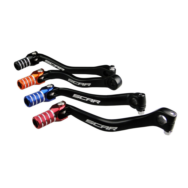 Pedal de cambio SCAR - Negro / Puntera roja