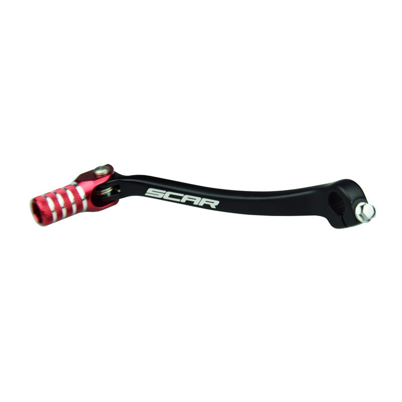 Pedal de cambio SCAR - Negro / Puntera roja