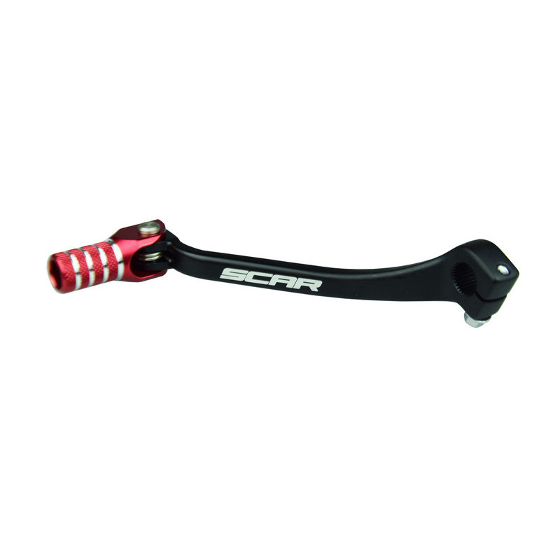 Pedal de cambio SCAR - Negro / Puntera roja