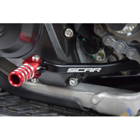 Pedal de cambio SCAR - Negro / Puntera roja