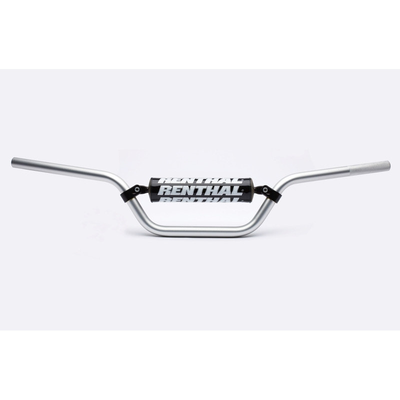 Manillar Renthal quad medio plata con protector negro 677-01-SI-03-219