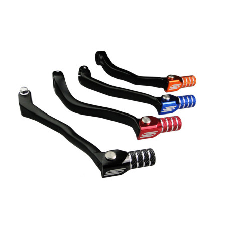 Pedal de cambio SCAR - Negro / Puntera azul