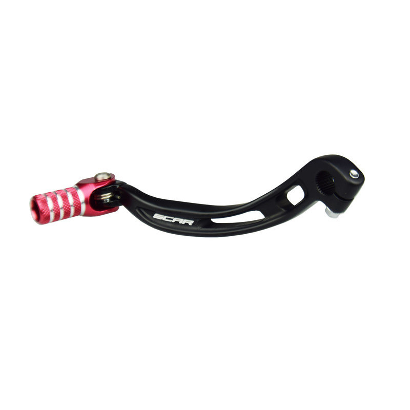 Pedal de cambio SCAR - Negro / Puntera roja