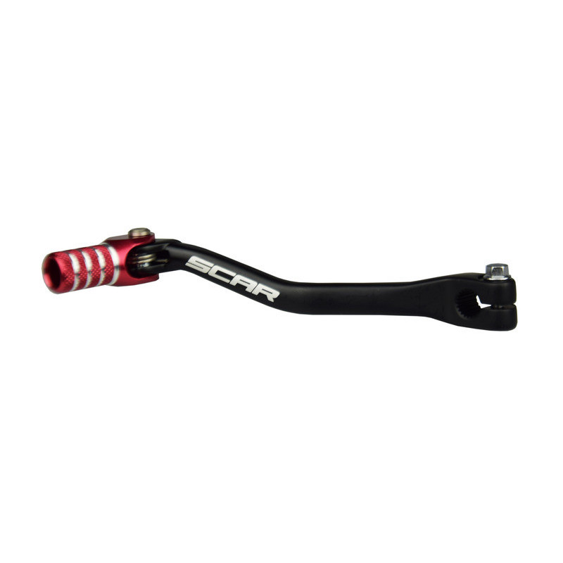 Pedal de cambio SCAR - Negro / Puntera roja