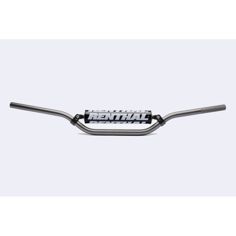Manillar Renthal motocross CR alto titanio con protector negro 722-01-TT-01-185