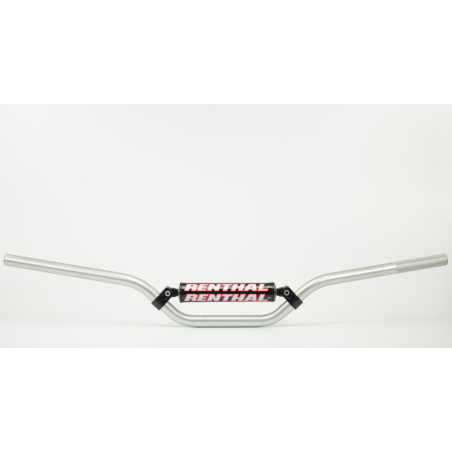 Manillar Renthal trial 4.5 plata con protector negro 742-04-SI-04-254
