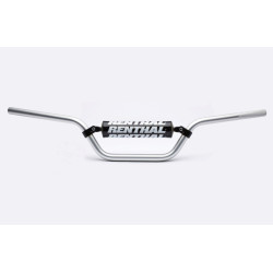 Manillar Renthal quad TRX LTZ plata con protector negro 787-01-SI-03-219