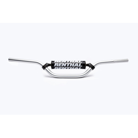 Manillar RENTHA Pit Bike 50cc plata con protector negro 797-01-SI-08-219
