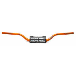 Manillar RENTHAL Fatbar SX85 13- naranja con protector negro 831-01-OR