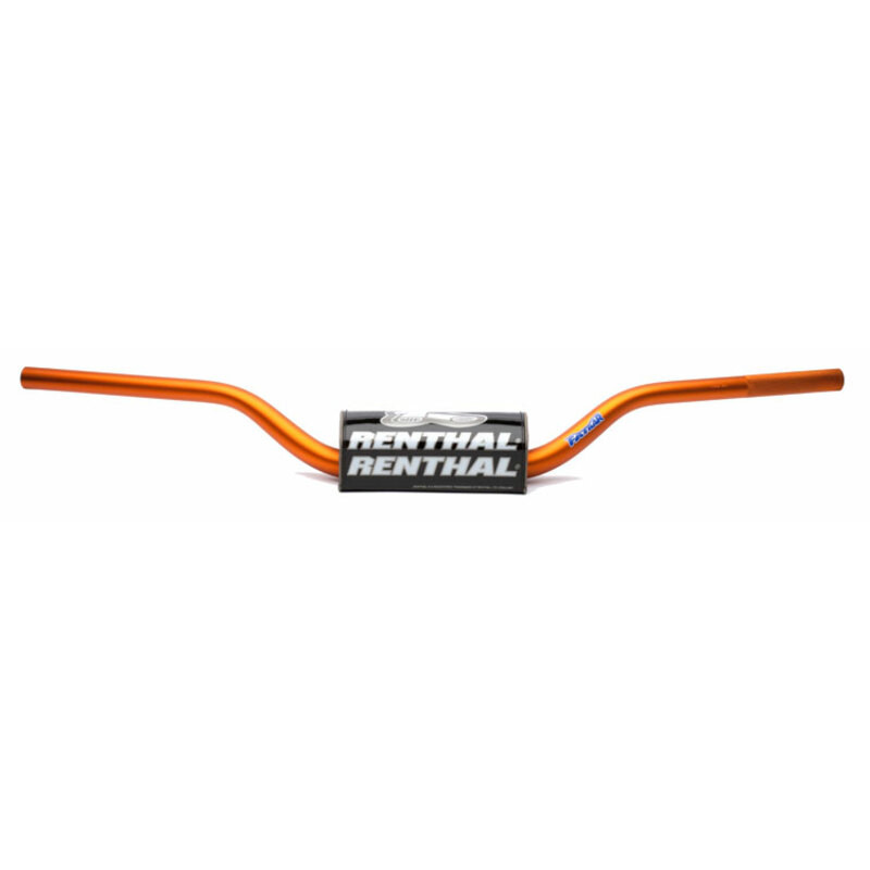 Manillar RENTHAL Fatbar SX85 13- naranja con protector negro 831-01-OR