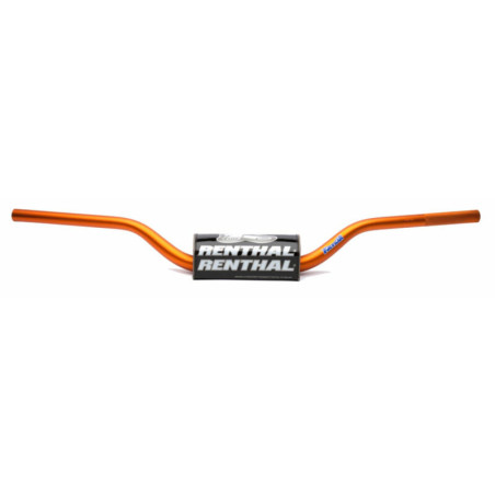 Manillar RENTHAL Fatbar SX85 13- naranja con protector negro 831-01-OR