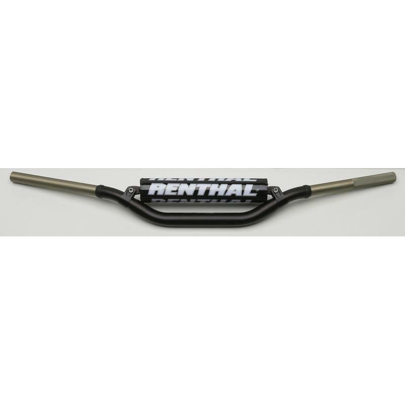 Manillar Renthal Twinwall Carmichael alto negro con protector negro 922-01-BK-07-185