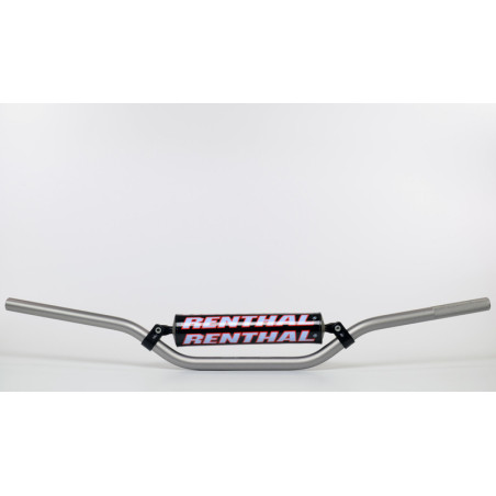 Manillar Renthal motocross Carmichael titanio con protector negro 971-08-TT-01-185