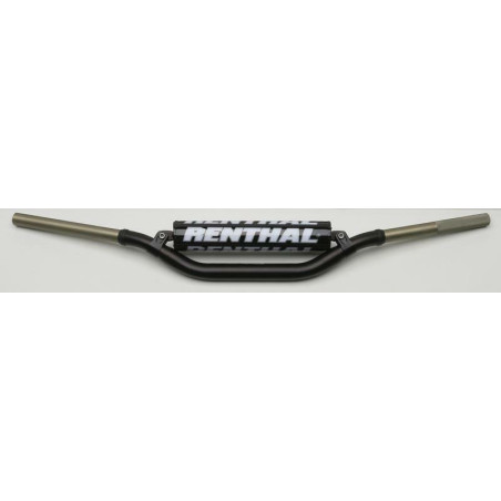 Manillar Renthal Twinwall Carmichael alto negro con protector negro 997-01-BK-02-185